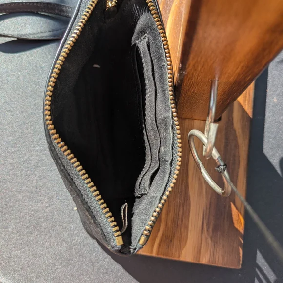 EUC Coach Embossed Black Wristlet - Picture 5 of 5